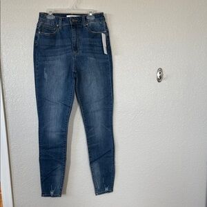 JustFab High Rise Dark Blue Jeans